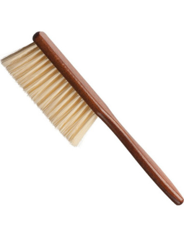 Brush for cleaning cut hair, wooden