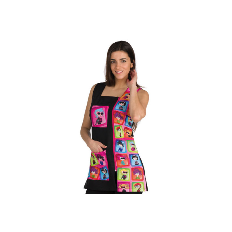 Apron "Girls posh", elastic polyester, with zipper, size L