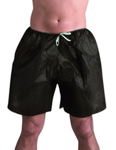 Panties for men, Boxers, black, non-woven material, disposable, 5 pcs.