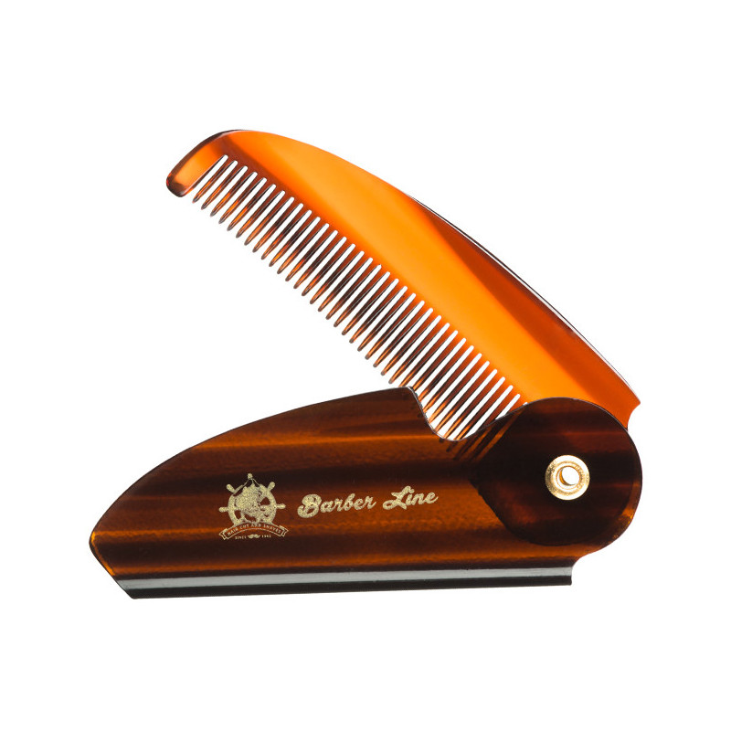 Comb for beard and mustache BarberLine, foldable, 12cm