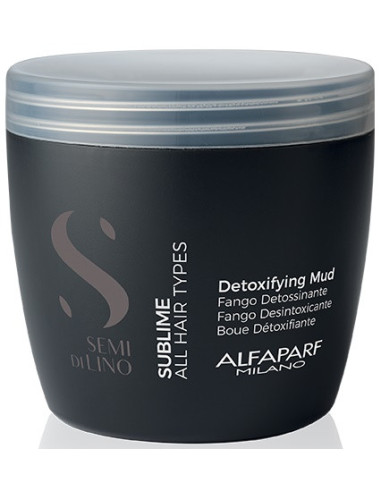 Semi Di Lino SUBLIME DETOXIFYING MUD for hair and scalp deep cleansing treatment, 500ml