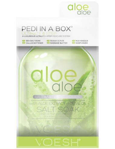 VOESH - Pedi in a Box - 6 Step Ultimate - Aloe Vera Set