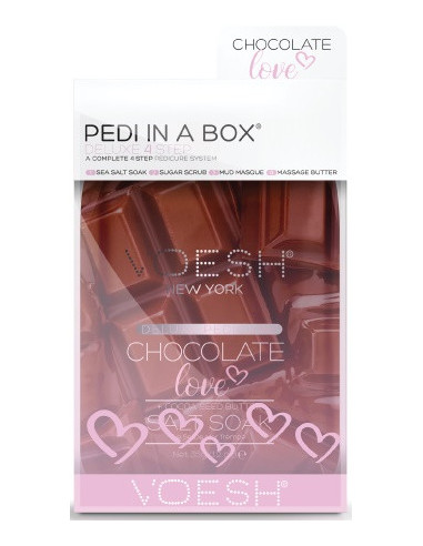 VOESH - Pedi in a Box - 4 Step Deluxe - Chocolate Love Set