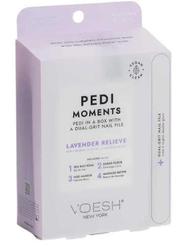 VOESH - Pedi in a Box - 4 Step Deluxe - Lavender Relieve Set