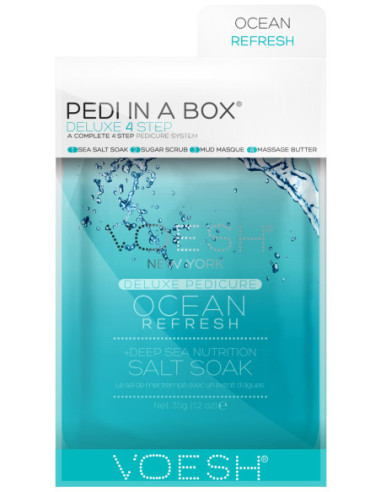 VOESH PEDI IN A BOX 4 Step Deluxe - Ocean Refresh Set