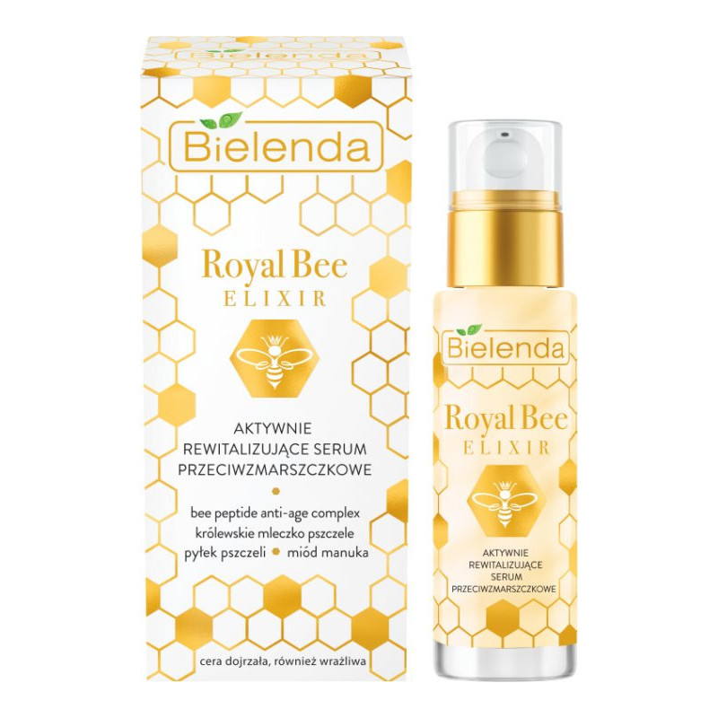 ROYAL BEE ELIXIR Anti-wrinkle face serum, active revitalizing, pollen + honey 30ml