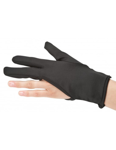 Protective glove, heat resistant, designed for use with straighteners, ambidextrous