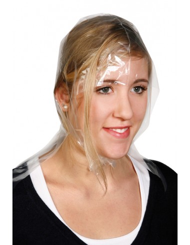 Cap for lightening hair, disposable, transparent, smooth, 12pcs.