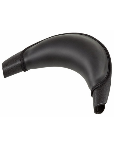 Washbasin neck protector - plastic / silicone, black