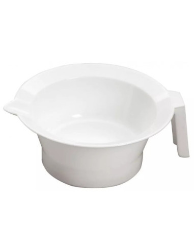 Bowl for mixing hair color rubber base white