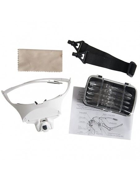 Brilles ar 5 dioprijas lēcām un LED apgaismojumu
