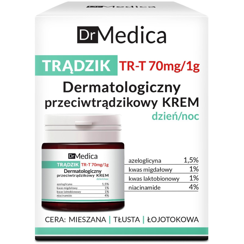 DR MEDICA ANTI-ACNE Cream, antibacterial, for oily skin day / night 50ml