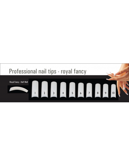 Nail Tips Amazing Shine Royal Fancy – Natural, No.8, 50pcs.