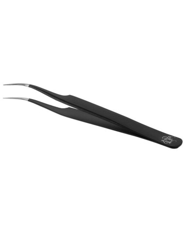 Tweezer for eyelash extensions, curved, 12.5cm