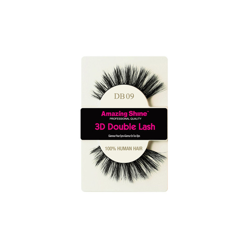 False Eyelashes – 3D Double DB09 by Amazing Shine