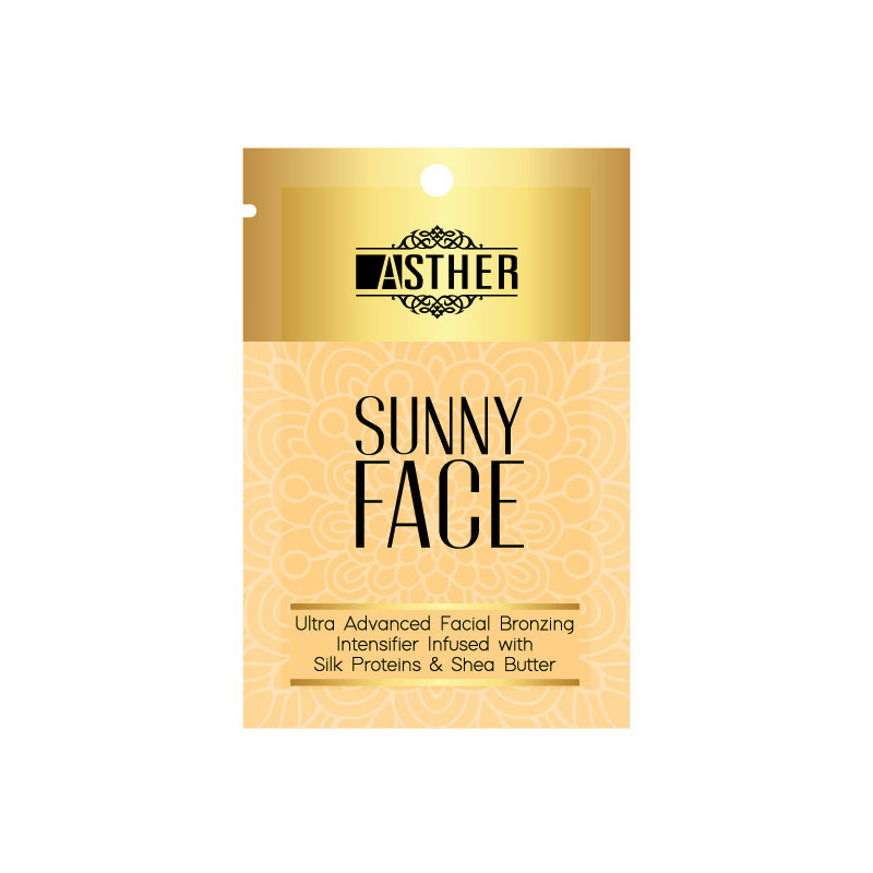 Крем для загара для лица с бронзаторами Sunny Face, на основе протеинов шелка и масла ши, 5 мл