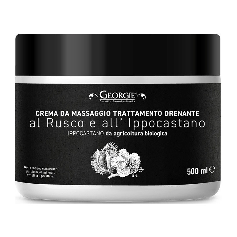 Massage cream, drainage, chestnut 500ml
