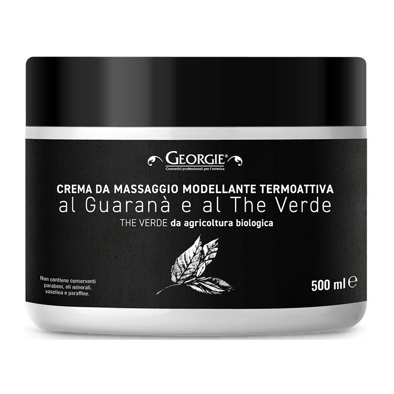 Massage cream, modeling, thermoactive, guarana 500ml
