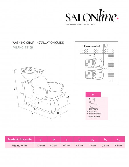 Frizieru izlietne Milano