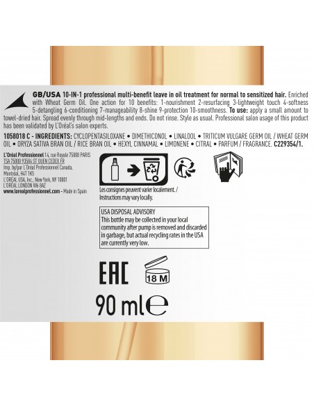 Absolut Repair 10in1 leave-in eļļa 90ml