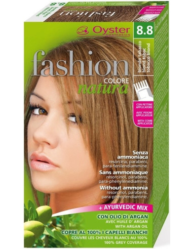 FASHION NATURA hair dye 8.8, caramel brown 50ml+50ml+15ml