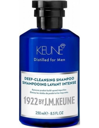 KEUNE 1922 Deep Cleansing Shampoo - dziļi attīrošs šampūns, īpaši piemērots taukainai galvas ādai 250ml