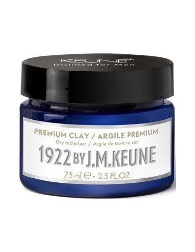 KEUNE 1922 Premium Clay - veidošanas māls īsiem un vidēja garuma matiem 75ml