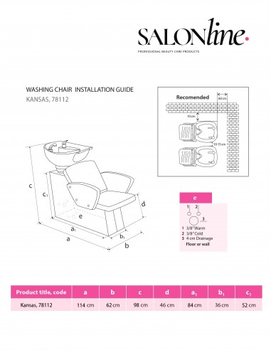 Парикмахерская мойка Kansas