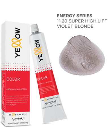YELLOW COLOR перманентная крем-краска для волос Nr.11.20 100мл