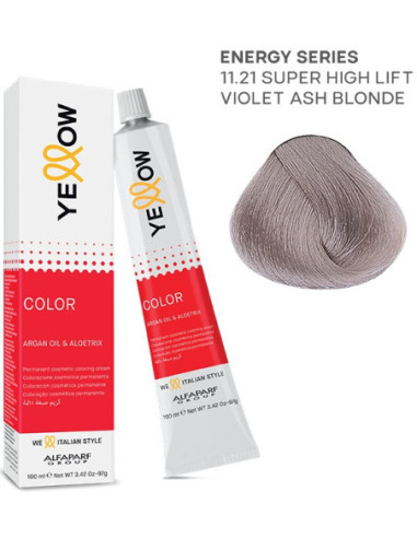 YELLOW COLOR перманентная крем-краска для волос Nr.11.21 100мл