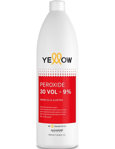 YELLOW COLOR PEROXIDE 30 VOL 9% krēmveida oksidants 1000ml