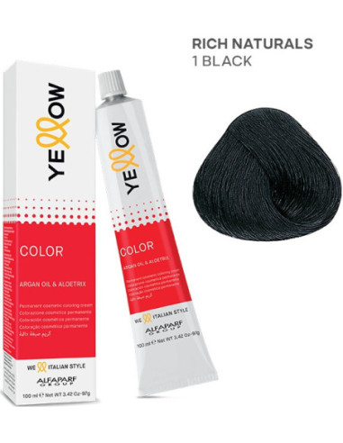 YELLOW COLOR перманентная крем-краска для волос Nr.1 100мл