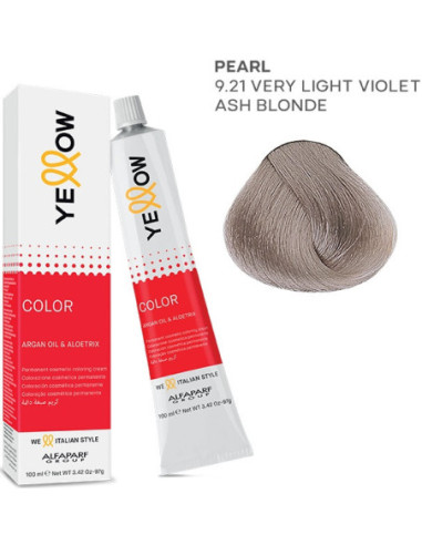 YELLOW COLOR перманентная крем-краска для волос Nr.9.21 100мл
