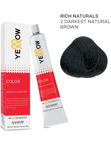 YELLOW COLOR перманентная крем-краска для волос Nr.2 100мл