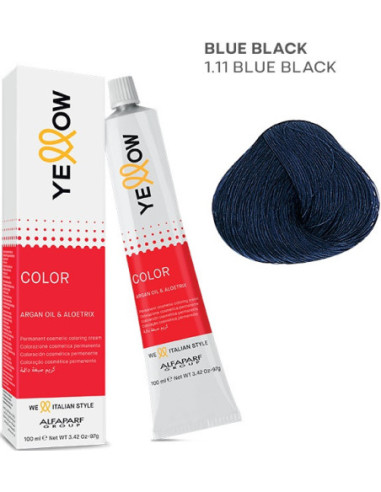 YELLOW COLOR перманентная крем-краска для волос Nr.1.11 100мл