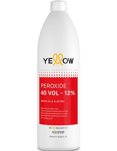 YELLOW COLOR PEROXIDE 40 VOL 12% krēmveida oksidants 1000ml