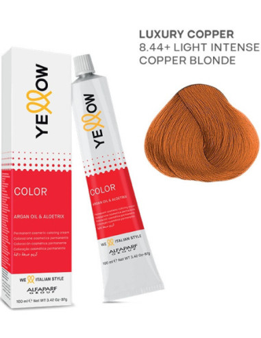 YELLOW COLOR перманентная крем-краска для волос оттенок из коллекции FASHION SHADES Nr.8.44+ 100мл