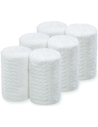 Cotton towel 20 x 70 cm, Barburys 6 pcs - white