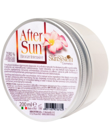 SkinSystem After sun lotion, moisturizing, bronze tan resistance 200ml