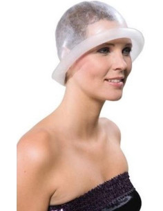 Silicone bleach hat with...