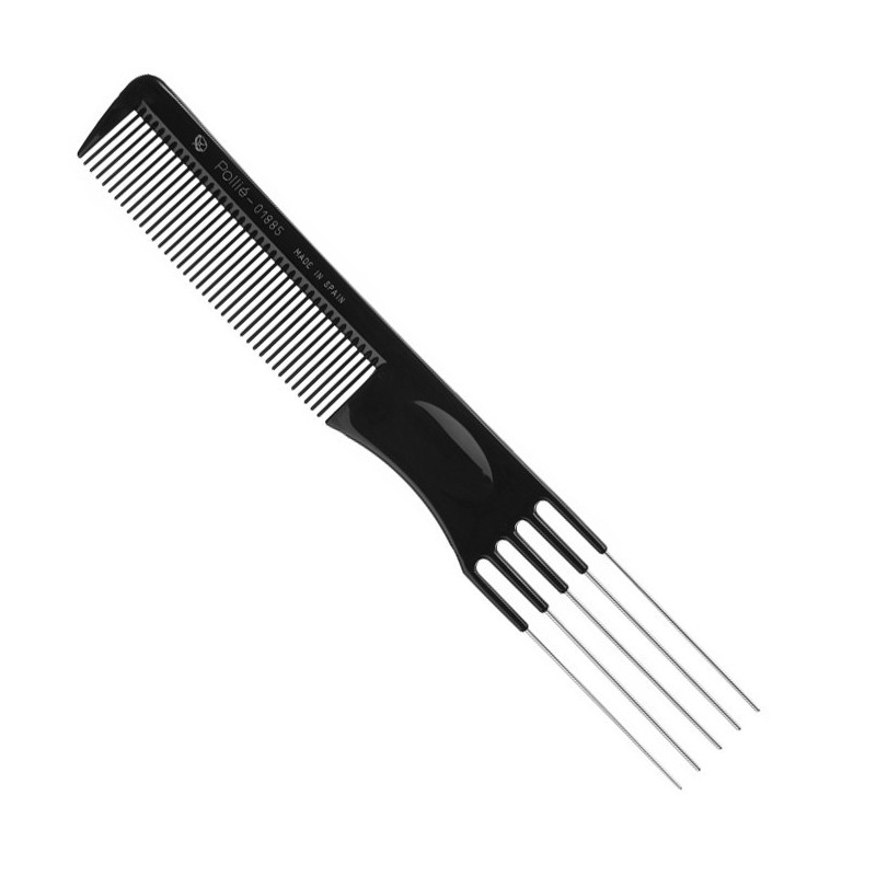Comb 19.5 cm | Nylon, Black 12pcs