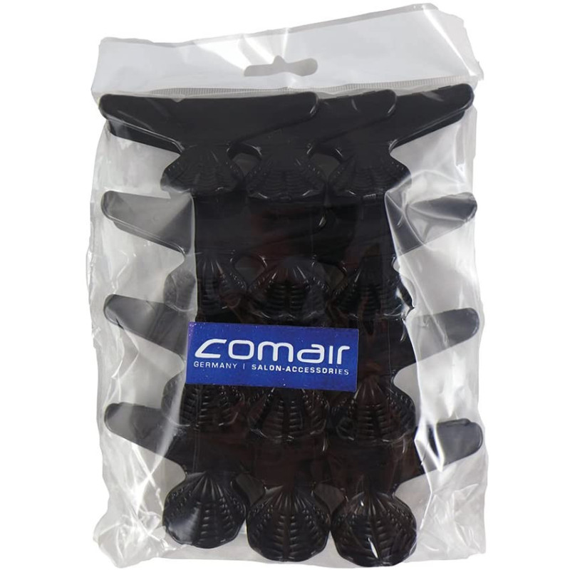 Fashion Hair Clips, Pack of 12, Black