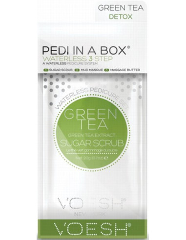 VOESH Набор для ног Green tea detox, увлажняющий, для уставшей кожи, 3 средства
