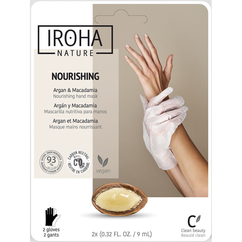IROHA NATURE Mask-gloves for hands and nails (2pcs., disposable)
