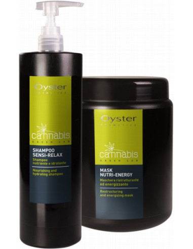 CANNABIS GREEN LAB šampūns Sensi-Relax + maska Nutri Energy 10+15ml
