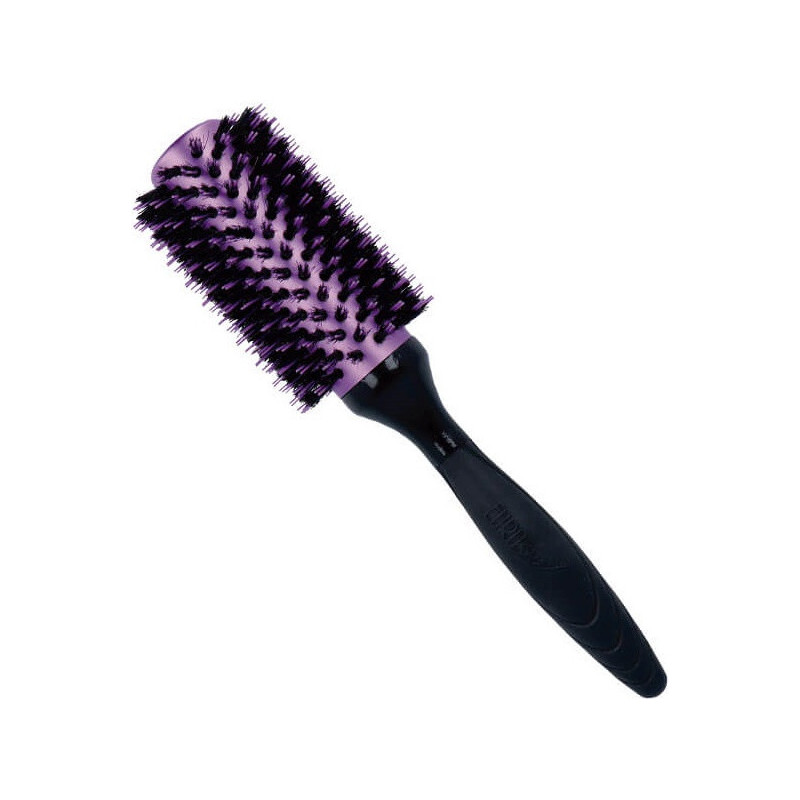 Щетка для волос-термическая, с резиновой ручкой, D34мм