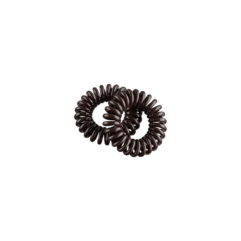 Rubber Bands, Pack of 2 Small, Spiral, Brown 35mm