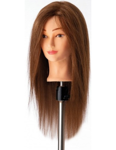 Mannequin head, 100% natural dark blonde hair, 60cm