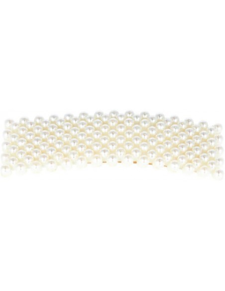 Decorative clip with pearls, gold, 5cm 2pcs