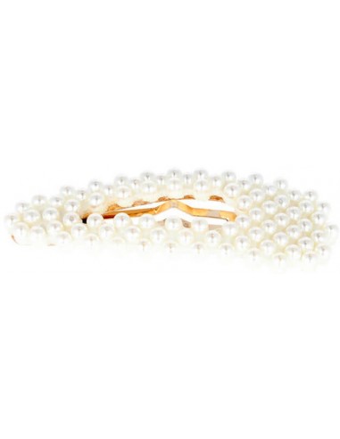 Decorative golden clip with pearls,...